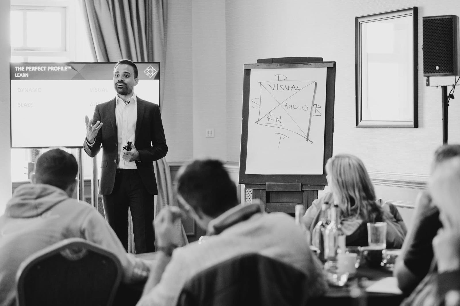 Property Investment Company Lifestyle Property Group owner Shiv Haria giving Lecture